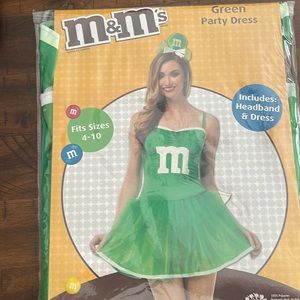 New Halloween Green M&M costume